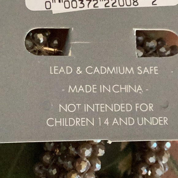 Handcrafted Grayish Crystal Earring on Posts - Picture 9 of 9